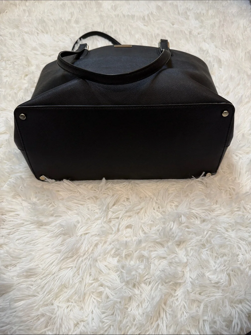 kate spade New York Black Saffiano Laptop Tote Bag